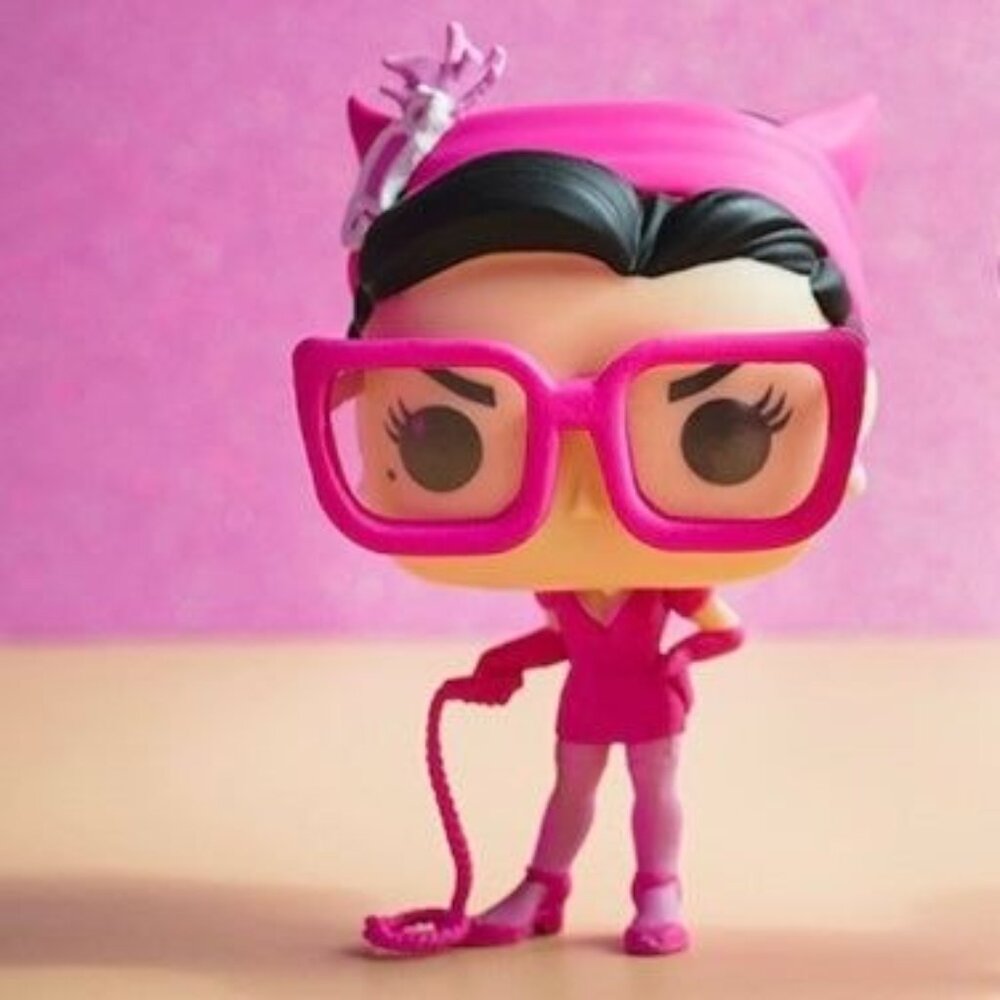 Funko POP! DC Bombshells Breast Cancer Awareness Catwoman Figure #225!